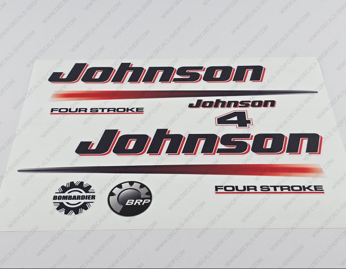 Johnson 4HP Four Stroke Outboard Decal Kit